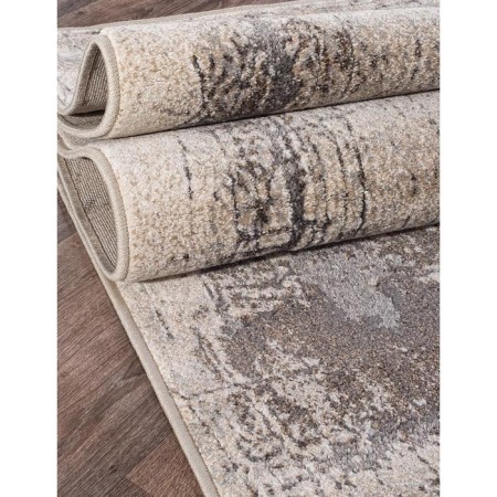 Rectangular carpet Merinos Ibiza, size 80x150 cm, color Beige-Gray-2