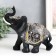 Polystone souvenir "Elephant in a silver blanket with flowers" 18.5x7x16 cm