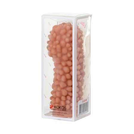Kokos nozzle with additional stimulation, realistic, TPE, bodily, 14.7 cm-4