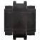 Folding box, black, 31.2 x 25.6 x 16.1 cm