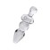 Sexus Glass anal plug, glass, transparent, 17 cm, d = 3.5 cm