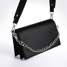 Women's bag Textura, messenger, small size, black color