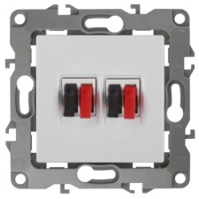 Double audio socket, ip20, era12, white