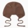 Hat knitted baby I r.48-50, col. coffee