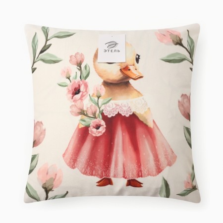 Case on the pillow Ethel "Duck", 40*40 cm, 100 p/e, velor-4