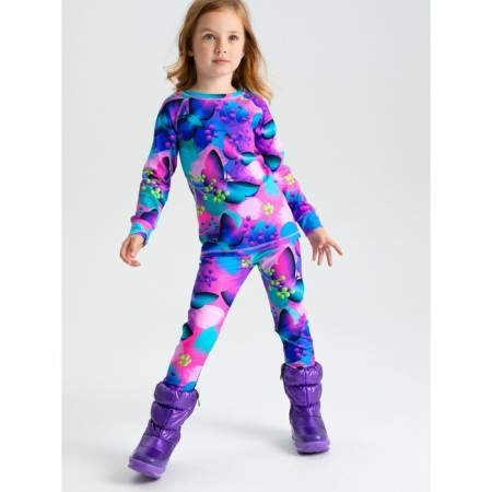 Thermal complex for girls: trousers, sweatshirt, height 110 cm-1