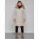 Coat insulated winter female, size 50, light-gray color