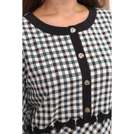 Women's tunic, size 44, green color-7