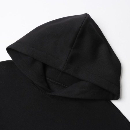 Male sweatshirt was laid down, black color, size 48-5
