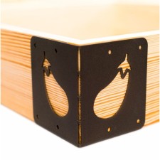 801-018br Corner Corner for eggplant beds 801-018BR 8.8x8.8x10 cm