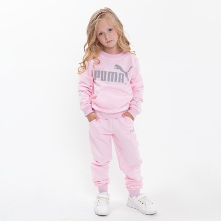 Костюм для девочки PUMA (свитшот, брюки), цвет розовый, рост 122 см (7 лет)-2
