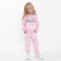Костюм для девочки PUMA (свитшот, брюки), цвет розовый, рост 122 см (7 лет)