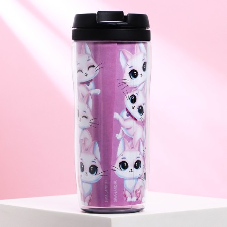 Thermost man with the insert "Kitty", 350 ml-1