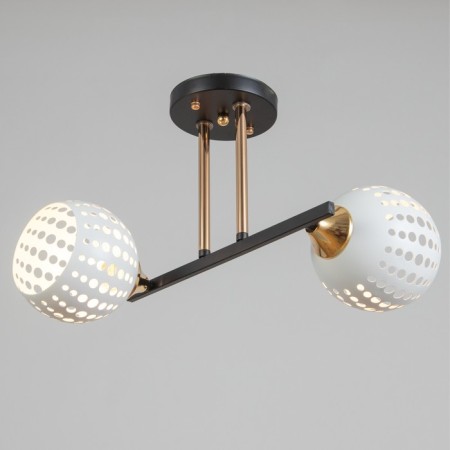 Chandelier N4537/2 BK+FGD black/gold 2x60W E27 38x36x23.5cm-1