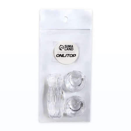 Storage set, 3 objects, transparent color-4