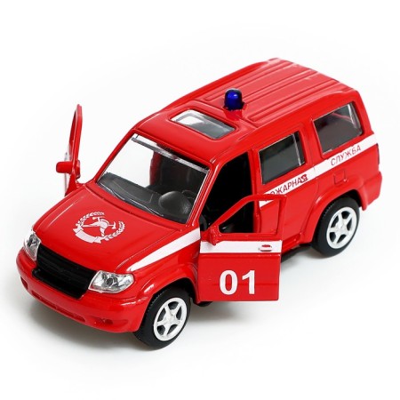 Metal machine "UAZ Patriot. Fire service ", inertia, 1:50-3