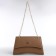 Women's bag made of artificial leather with a valve, 26x16x9 cm, brown color