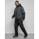Male winter ski costume, size 54, dark gray color