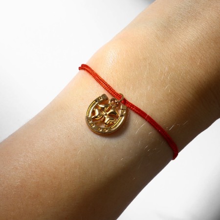 Bracelet-co-wrapping “I set” a monetary magnet, horseshoe, color gold, 8 cm-4