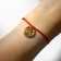 Bracelet-co-wrapping “I set” a monetary magnet, horseshoe, color gold, 8 cm
