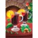New Year's diamond mosaic with partial filling "New Year. Tea by the fireplace ", 15 x 21 cm