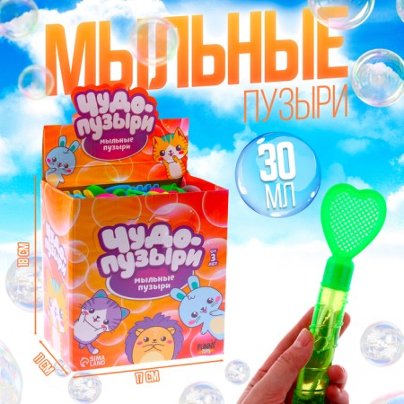 Soap bubbles "Color instruments", 30 ml, mix