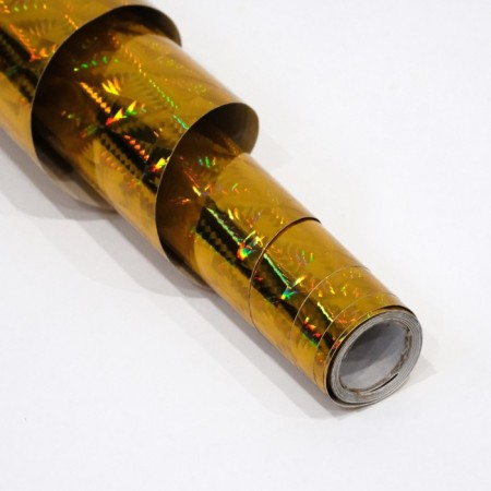 The self -adhesive film "Rice", holography, gold, 0.45 x 3 m, 3 md-2