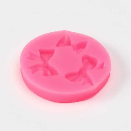 Mold Dolyana "Bows", silicone, 5.4 × 5.4 × 1 cm, color mix-1