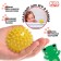 Massage ball Onlytop "Hedgehog", D = 7.5 cm, yellow color