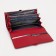 Women's wallet on magnets, red color