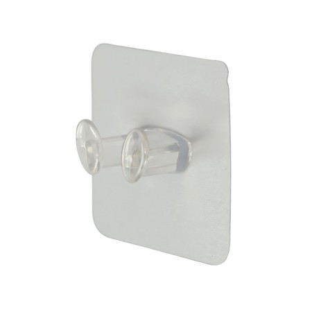 Holder with an adhesive surface of the tundra, 60x60 mm, for a fork, transparent-27