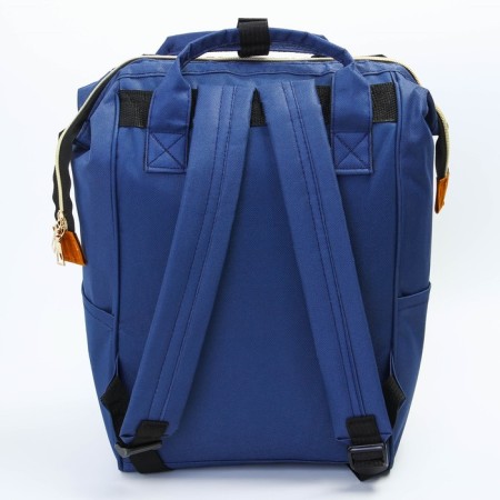 Women's backpack with thermal carman, thermal drum - portfolio, blue color-4