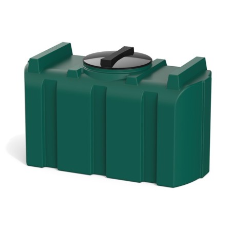 Rectangular capacity, series R, 200 l, green color