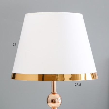Highlight lamp with "Okli" E27 40W white-gold 28x28x48 cm-3