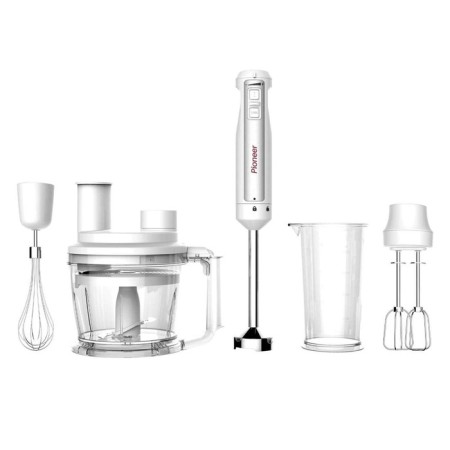 Pioneer HB135s, submersible blender, 1000 watts, 1.25/0.8 l, white