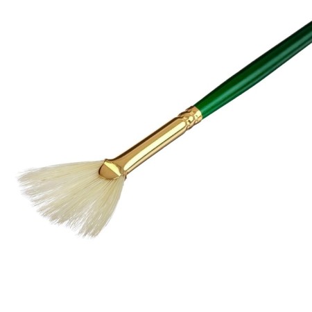 Fan -brush, stubble, "gamma" landscape No. 3, long handle, varnished-1