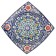 Largan Rishtan ceramics "Patterns", 31 cm, square, blue