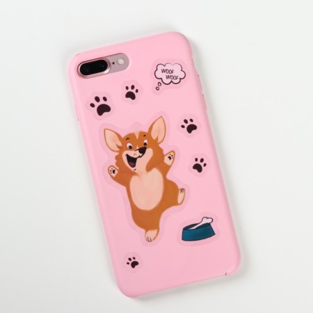 Stickers on the phone "Corgi" 8 x 14 cm-1