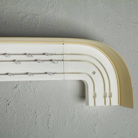Three -cereal cornice "Ultracompact. Grace gold ", 300 cm, with a decorative bar 7 cm, which-2