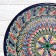 Largan Rishtan ceramics "Patterns", 33 cm, blue, deep