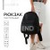 Backpack school school youth End, 29x12x37, lightning department, n/pocket, reflective tapes, black color
