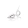 Anal plug Mystim Romeo, electrical stimulation, white color, 8.5 cm, d = 3.5 cm