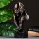 Figure "A couple of lovers" black with gold, 30cm