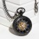Pocket clock "Skeleton" mechanical, 5.5 x 4.5 cm, D dial-4 cm