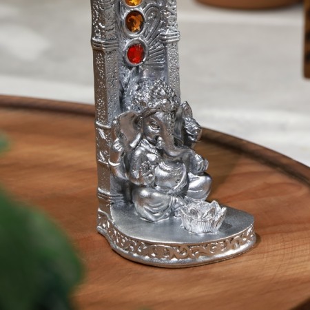 Bowl stand "Ganesha", silver-4