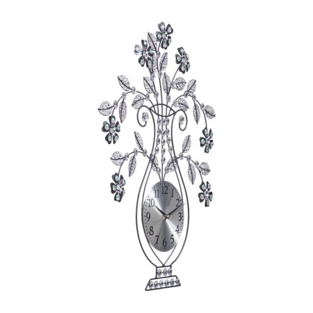 Wall clock, series: openwork, "Marken", smooth move , 45 x 59 cm, d-15.5 cm-1