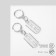 Earrings Metal "blade", silver color