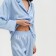 Female pajamas (shirt and trousers) kaftan "triangles" Blue color, size 44-46