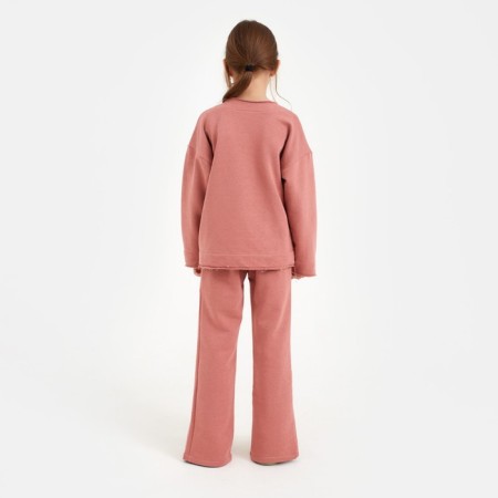Kidsa (sweatshirt, trousers) minku Terracotta color, height 146-2