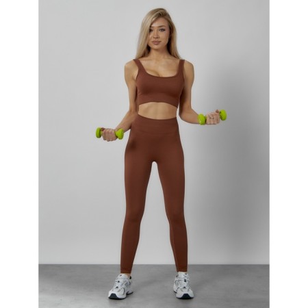 Sports suit female, size 42, brown color